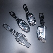 BMW 벤츠 현대 기아 쉐보레 메탈 키링 키커버 키홀더 아반떼 소나타 싼타페 투싼 쏘렌토 스포티지 K3 K5 말리부 레이 모닝 베뉴, 실버, 기아(A)