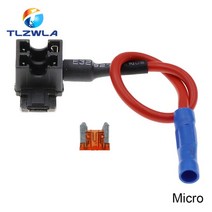 12V 미니 소형 중형 자동차 퓨즈 홀더 추가 회로 탭 어댑터 10A 마이크로 미니 표준 ATM 블레이드 퓨즈 포, 04 Micro_05 5A