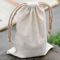등산힙색 미니등산가방 남자슬링백 배낭 크로스백 힙색 자연 리넨 선물 가방 삼 베 황 마 Drawstring 자루 7x9cm 9x12cm 10x15cm 팩 50 메이크업 쥬얼리 포장, [04] 13x17cm(5x6.5in), [02] 50pcs Logo Bag