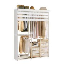 [휴센] 골드 1500RS+롤스크린+측판 드레스룸 선반행거/옷장/옷걸이행거 무료배송~, 상세 설명 참조