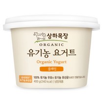 프리미엄 유기농 플레인 요거트 400g 1팩 유산균 요플레 요거트 요구르트 유아간식 아기간식 아이간식 다이어트 변비 쾌변 GI지수 low fat organic yogurt, 본상품