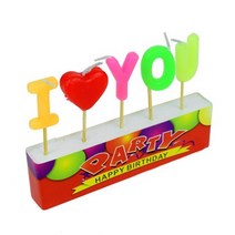 레터링 생일초 파티초 I LOVE YOU 이벤트초 케이크초, 기본