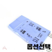 손잡이 비닐 봉투 과일 야채 봉지 포장 27cm 33cm 36cm 40cm 흰색 파랑색 검정색 종류선택, 1개, 일반 봉투 4호(200매입) 33x55cm 청색