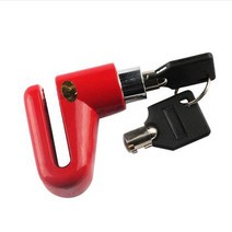 세계일주 산악자전거 디스크 브레이크 잠금장치 안전 도난방지 잠금장치 라이딩장비 부품HKIWE-8DSFHUI, 레드 [잠금 프레임]