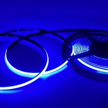 12V 자동차 플랙시블 방수 COB 슬림 면발광 LED바 블루LED 10cm단위 매장 간판 실내 인테리어 LED조명 무드등