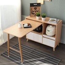 [착불]로라 아일랜드 식탁 겸용 렌지대/코너형, 내츄럴