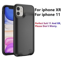 인산철 파워 뱅크 대용량 캠핑용 배터리 power bank case for iphone 13 12 pro max 12 mini 11 pro max xr xs max ultra, xr 11용 블랙