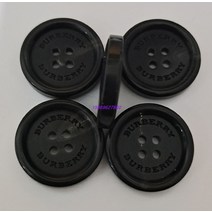 트렌치 코트 정장 자켓 자연 리얼 뿔 수예용품 수입 예쁜 단추 블랙, 25mm개, 블랙 10알