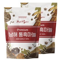 해나식품 숙성 통 흑마늘 국산 남해, 400g x 2개