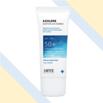 상떼 선크림 아줄렌 수더 선에센스 75ml 자외선 썬크림, 상떼선크림75ml, 1개, 0.075l