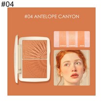 내추럴 페이셜 브라이트닝 섀도우 블러쉬 파우더 팔레트 메이크업 화장품, 4