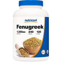 뉴트리코스트 페뉴그릭 1350mg 캡슐 글루텐 프리, 240개입, 1개
