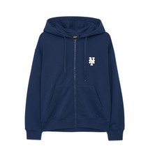 베이직 미디움 로고 후드집업 NYNavy