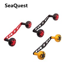 SeaQuest 베이트릴 튜닝 핸들 롱 릴튜닝 부품 다이와 시마노 호환 K0128, 레드