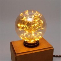 더쎈 동성 LED 에디슨 불꽃전구 M-95 2.5W 2200K, 전구색, 5개