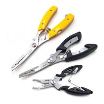 꼬미 다용도 다기능 낚시 플라이어 니퍼 바늘빼기 가위 뺀찌 펜치 벤찌, 1)블랙 미니 플라이어