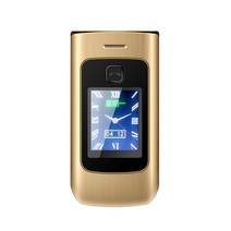 YEEMI-K21 + 플립 휴대폰 LTE 4G WCDMA 3G GSM 2G 실제 1150mAh 듀얼 Sim 노인을 위한 저렴한 핸드폰 2., 05 Add 16G TF Card_03 글로벌 버전, 02 Gold