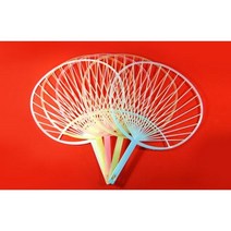 원형부채살-10개입/만들기부채/원형부챗살/부채만들기/종이붙이는부채, 노랑