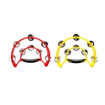 진미디어 찰랑이 탬버린 레드 옐로우 노래방 악기 교육용 파티, 옐로우(YELLOW)