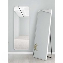 전신거울 철제프레임 웨이브 거실 이동식 미용실 700, D