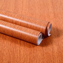 붙이는벽지 스티커 접착식 단열 실크벽지 셀프도배 FYSWPJANG 가구 접착 종이 PVC 우드 그레인 비닐 벽 홈 인테리어 거실 장식 주방 침실 자기 필름 벽화 패널, [01] 50cmx100cm, 23 Deep silk wood