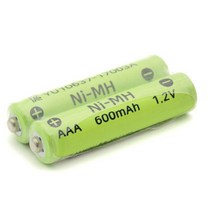 니켈 수소 충전지 배터리 건전지 2P 과부하 보호 과방전 방지, 니켈 수소 충전지 AAA 600mAh 2알