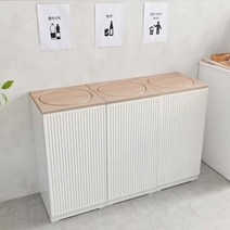 모노 템바보드 인테리어 휴지통 스윙형 3P 세트(MW151)