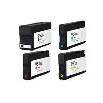 로켓잉크 HP OFFICEJET PRO 8600 8100 대용량 4색 세트 HP950XL HP951XL 8640 오피스젯 프리미엄 가정용 8660 정품 품질 잉크젯 CN047AA, 4개입, 대용량 4색 호환 세트 상품 정품품질