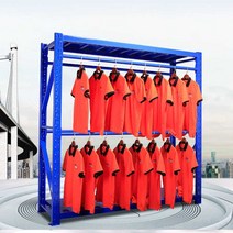 창고 의류 행거 세탁소 앵글 매장용 옷가게 대량 거치, 하얀색150x60x200메인층 2개(보드1층)
