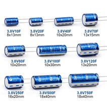 슈퍼 캐패시터 38V Farah Supercapacitor 10F40F100F120F250F500F750F 차량 주행 데이터 레코더 리튬 이온, 08 3.8V250F 16x20mm