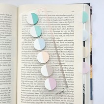 미니 원형 인덱스 탭 북마크 플래그 다이어리 꾸미기, 미니원형인덱스2개