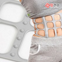 탑건강 실리콘벨트 그레이 M, 3개