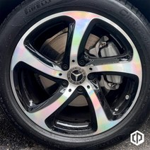 벤츠 E클래스 CLA CLS GLK GLC C클래스 휠스티커 휠 홀로그램 스티커 휠마스크, 벤츠 아방가르드 E250 18인치