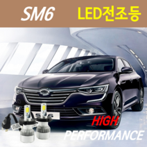 하이퍼포먼스 SM6 LED전조등(안개등) 8000루멘 6000K, LED안개등 H8(H11) - 1세트, 1개