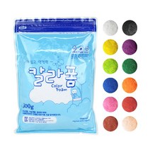 (대한) 칼라폼 클레이 500gX1팩 지퍼팩 컬러 볼클레이, 검정색, 1팩