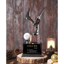 스포츠트로피 골프트로피 이글패 싱글패 홀인원패, SP-042(크롬/블랙)