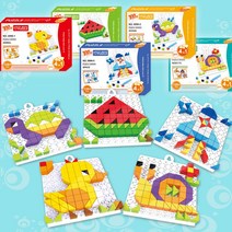 블럭장난감 4in1 퍼즐블럭 5종 낱개 어린이교재 장난감 블럭 실내완구 어린이집 답례품 어린이 선물 판촉, 거북이