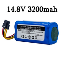 cecotec conga 1290 1390 1490 1590 교체 로봇 진공 청소기 배터리용 100 새로운 14.8v 2600mah 리튬 이온 배터리, 14.8v 3200mah