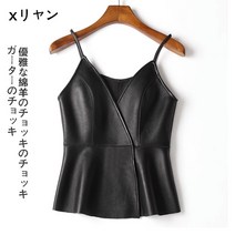 가을 겨울 가죽 조끼 뷔스티에 민소매 베스트