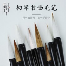 초학붓 세트 초학입문학생-133695, 옵션10, 티칭영상 먹물 100g 포스트잇 먹물접시 펠트 펜