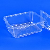 참조은팩 일회용 사각찜용기(대)사출 투명 다용도 탕용기 100세트