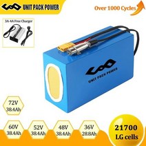 전동 킥보드 배터리 교체 21700 Ebike 전자 스쿠터 팩 72V 60V 48V 52V 36V PVC 방수 전기 자전거 500W 1000W 1500W 2000W 2500W 30, 36V 28.8Ah 30A