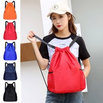 아웃도어 트래블 스트링백 USG-151 스트링백팩 신발주머니백팩 스포츠백팩 나일론스트링백팩 짐색 슈백 신발가방 농구가방 축구가방 트래블백, 오렌지_L