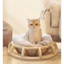 RUNCATS 고양이 흔들 침대 고양이 침대 고양이 이동장 고양이 해먹침대, 검정
