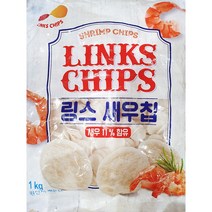 식당 업소 간식 안주 과자 새우칩(링스코리아 1K), 1