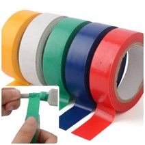 모아천일 컬러 전기테이프 1P 절연재료 절연테이프 PVC테이프 전선테이프, 흰색