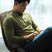 레그데이 머슬핏 워셔블 앙고라 버튼 카라 긴팔 니트 6color