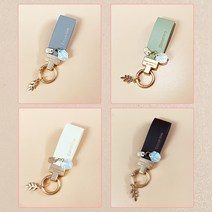튜모 자동차 스마트 키케이스 키링 키홀더 TPU 골드라인 키커버 K5DL3 스포티지NQ5 쏘렌토MQ4 니로 카니발KA4 셀토스 K8GL3 EV6 모하비더마스터 올뉴K7 봉고3, 스트랩, 아이보리