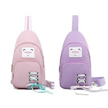 소풍 외출용 끈장식 초등학생 가벼운 크로스백 220g 미니백 코디가쉬운 헬스 데일리 여자