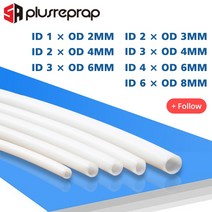 1meter 1mm 2mm 3mm 4mm 6mm 8mm ptfe 튜브 3d 프린터 부품 파이프 bowden j-head, 아이디2mm 외경4mm, 검은 색